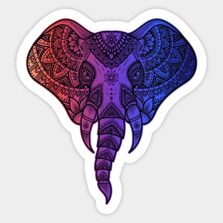 tribal elephant Sticker